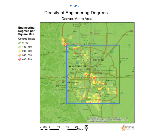 Density of Engineering Degrees