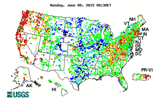 River Levels Map