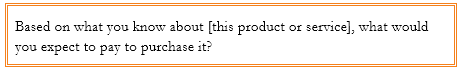 Optimal Price Point Question